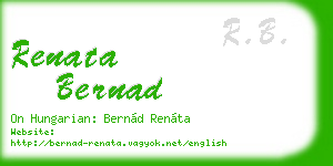 renata bernad business card