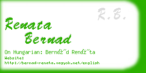 renata bernad business card